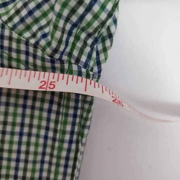 Men's IZOD XL Extra Large Long Sleeve Non-Iron Stretch‎ Button Down Shirt Green - Picture 12 of 12